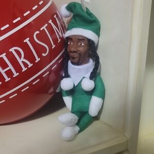 NEW Snoop Dog - Green and White Holiday Elf Ornament/charm